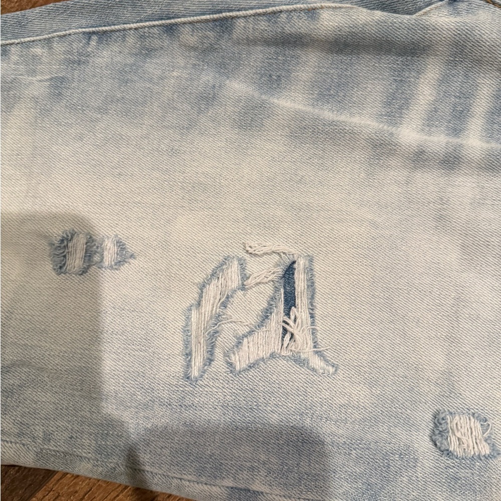 American Eagle Men’s Distressed Light Blue Jeans Airflex + Temp Tech 30x32 - Picture 3 of 6